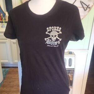 Spokes Bones Black T-Shirt